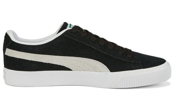 Zapatillas clásicas de ante “Negro y blanco”