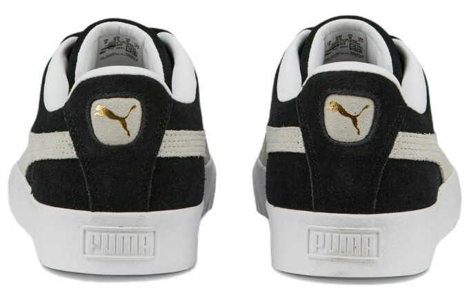 Zapatillas clásicas de ante “Negro y blanco”