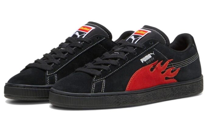 Zapatillas clásicas de ante PUMA x Butter Goods “Negro y rojo”