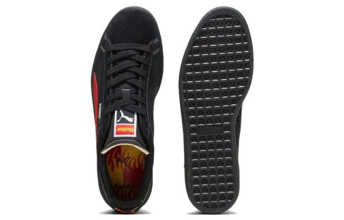 Zapatillas clásicas de ante PUMA x Butter Goods “Negro y rojo”