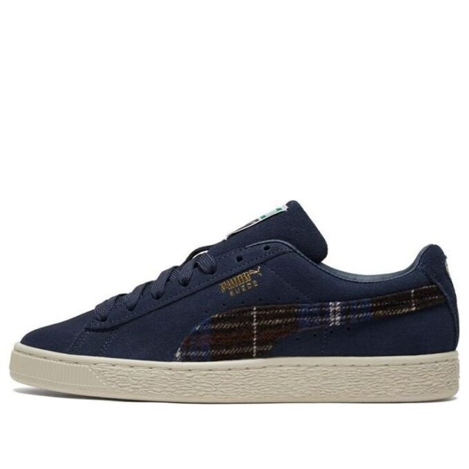 Zapatillas clásicas de franela de ante unisex en color azul