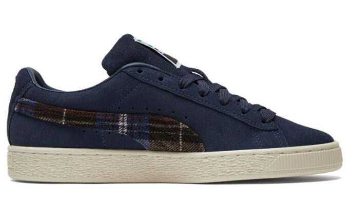 Zapatillas clásicas de franela de ante unisex en color azul