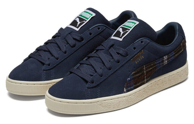 Zapatillas clásicas de franela de ante unisex en color azul