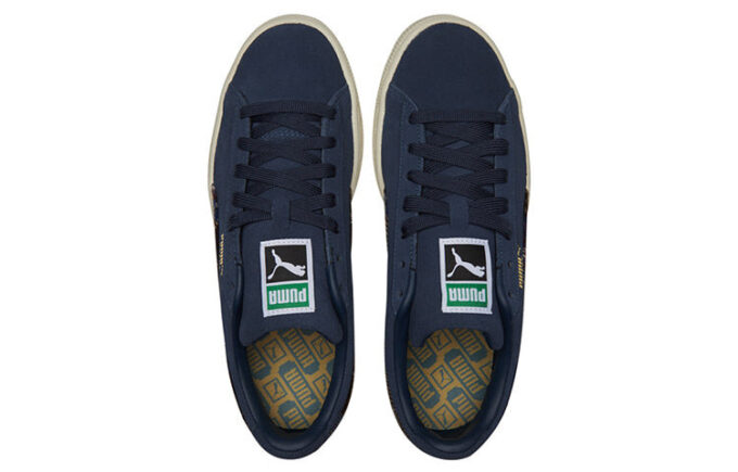 Zapatillas clásicas de franela de ante unisex en color azul