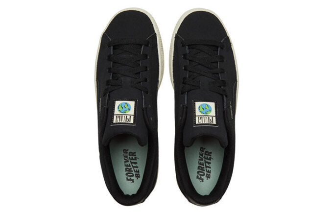 Zapatillas clásicas unisex de ante negro de caña baja