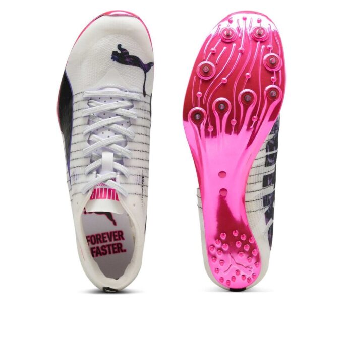 Zapatillas con clavos evoSPEED Sprint Nitro Elite 2 Digitokyo “Blanco, negro y rosa”