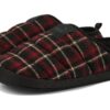Zapatillas de franela sin cordones Scuff “Negro Rojo”