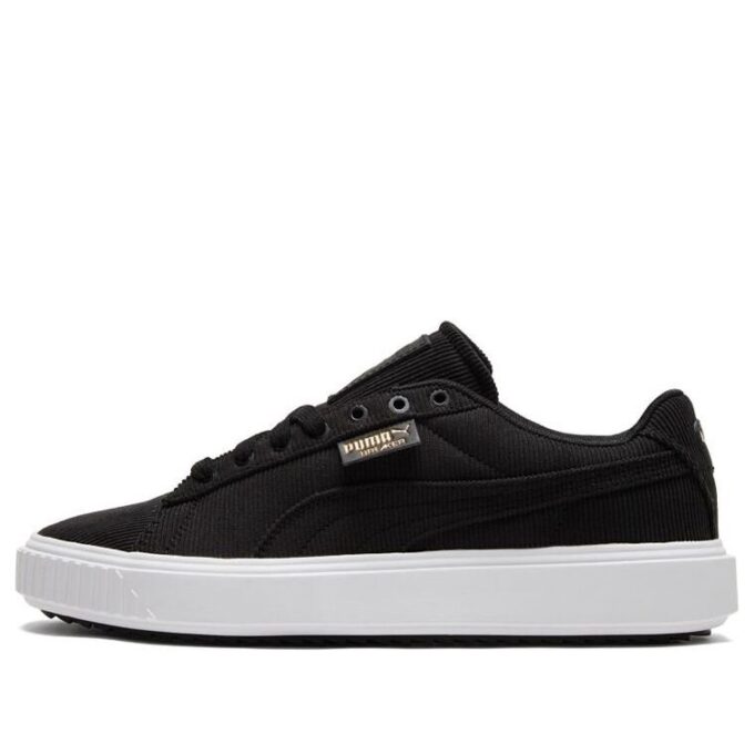 Zapatillas de pana unisex Breaker negras y blancas