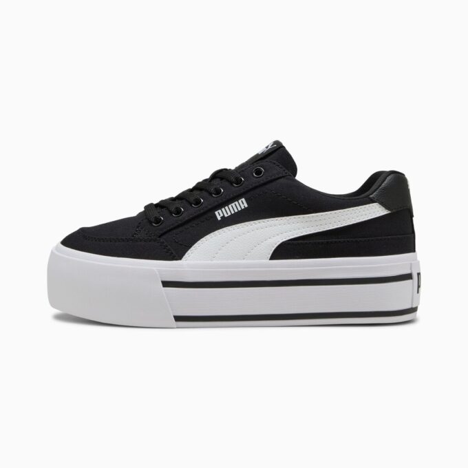 Zapatillas de plataforma vulcanizadas clásicas para mujer de Court Zapatillas de plataforma vulcanizadas clásicas para mujer de Court