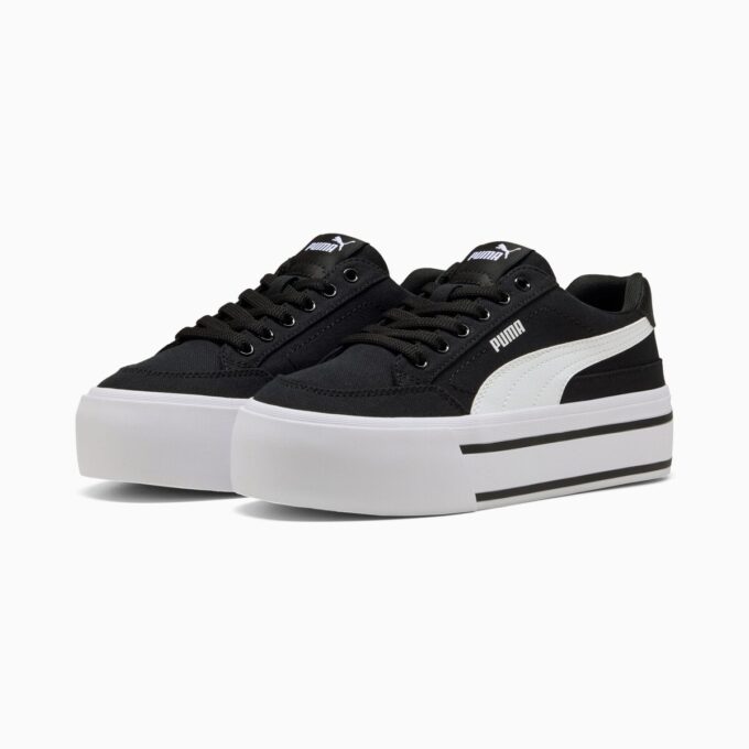 Zapatillas de plataforma vulcanizadas clásicas para mujer de Court Zapatillas de plataforma vulcanizadas clásicas para mujer de Court
