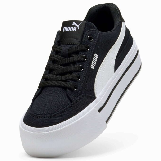 Zapatillas de plataforma vulcanizadas clásicas para mujer de Court Zapatillas de plataforma vulcanizadas clásicas para mujer de Court