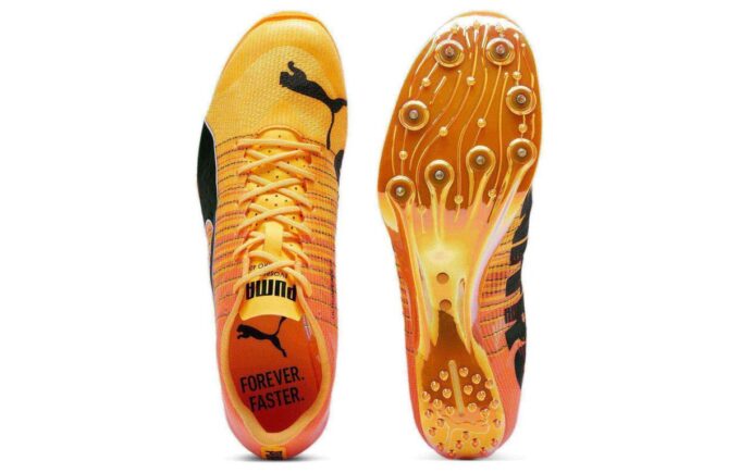 Zapatillas de running bajas antideslizantes evoSPEED Tokyo Nitro “Naranja y negro”