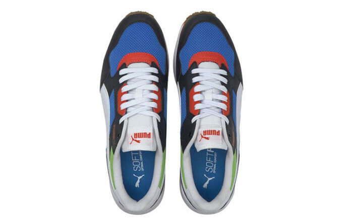 Zapatillas de running bajas R78 Futr en negro, blanco y azul