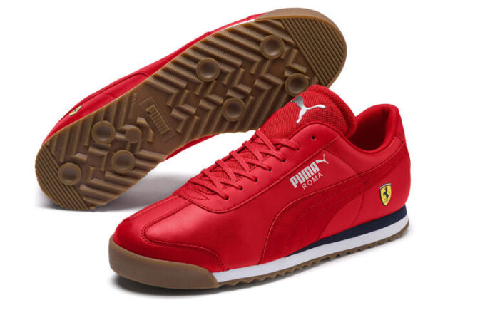 Zapatillas de running bajas Scuderia Ferrari Roma rojas