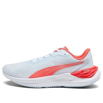 Zapatillas de running Electrify NITRO para mujer, color gris y naranja