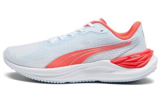Zapatillas de running Electrify NITRO para mujer, color gris y naranja