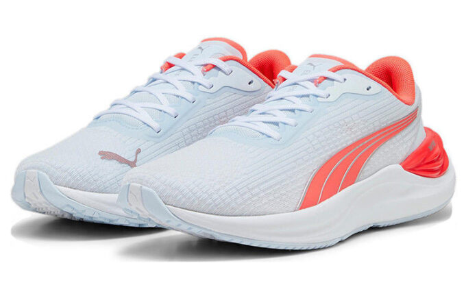 Zapatillas de running Electrify NITRO para mujer, color gris y naranja