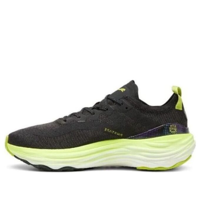 Zapatillas de running ForeverRun NITRO “Negro Verde Solar”