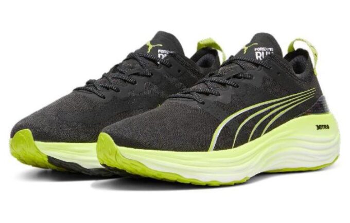 Zapatillas de running ForeverRun NITRO “Negro Verde Solar”