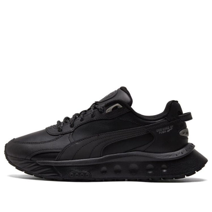 Zapatillas de running negras reflectantes Wild Rider
