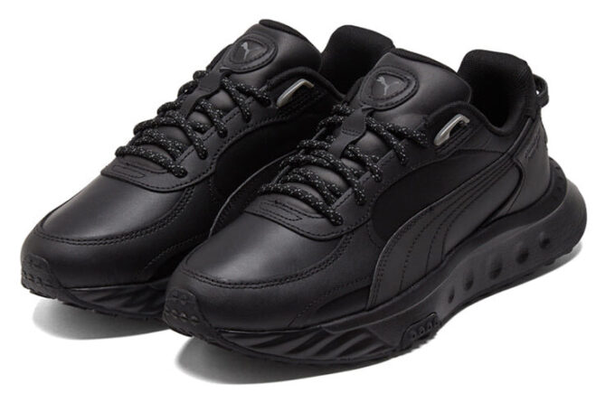 Zapatillas de running negras reflectantes Wild Rider