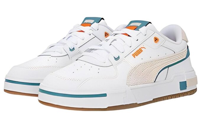 Zapatillas de skate “Blanco Marrón Verde”