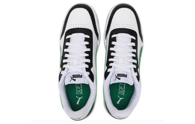 Zapatillas de skate Caracal ligeras, resistentes al desgaste y de caña baja, informales, unisex, blancas y verdes