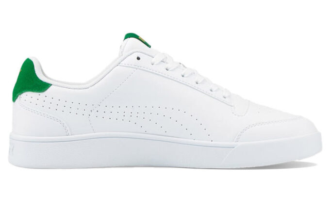 Zapatillas de skate casuales Shuffle Perf unisex blancas y verdes