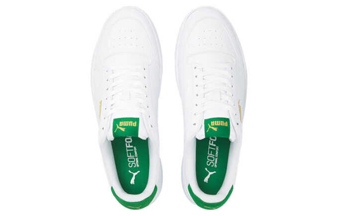 Zapatillas de skate casuales Shuffle Perf unisex blancas y verdes