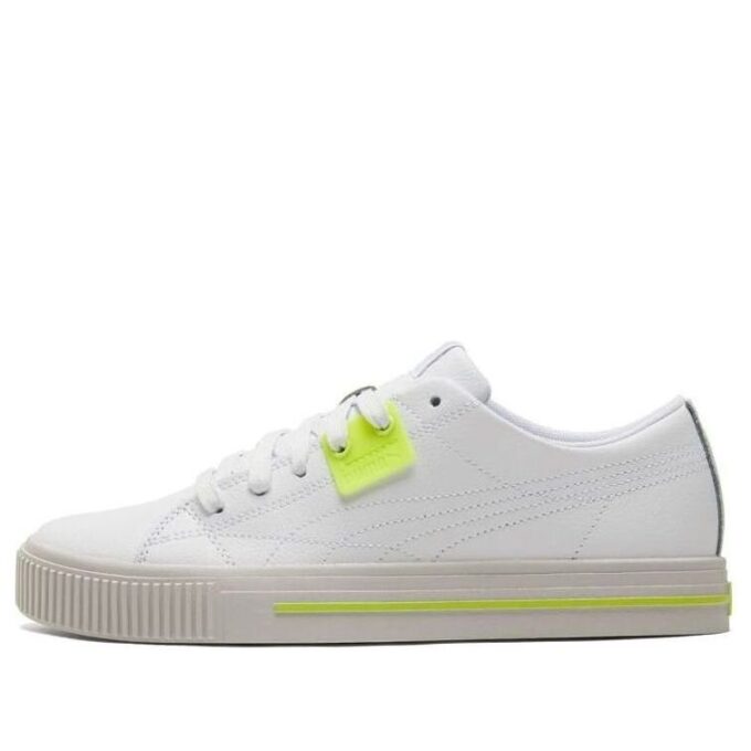 Zapatillas de skate informales Ever Low Top, unisex, blancas y amarillas, “Blanco, amarillo y gris”