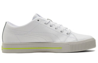 Zapatillas de skate informales Ever Low Top, unisex, blancas y amarillas, “Blanco, amarillo y gris”