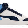 Zapatillas de skate Shuffle Mid Mid Tops informales unisex, azules y blancas