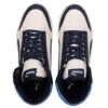 Zapatillas de skate Shuffle Mid Mid Tops informales unisex, azules y blancas