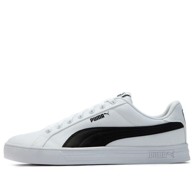 Zapatillas de skate Smash Vulc Retro Casual Unisex, blancas y negras.