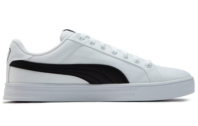Zapatillas de skate Smash Vulc Retro Casual Unisex, blancas y negras.