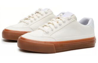 Zapatillas de skateboarding Capris de cuero “Blancas”