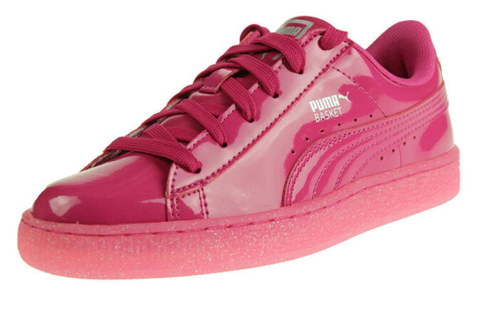Zapatillas de tabla Basket Patent Iced Glit Leisure K Pink