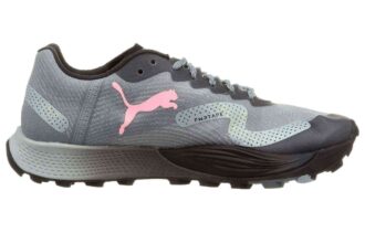 Zapatillas de trail running Fast-Trac Apex NITRO para mujer, color gris y negro
