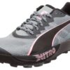 Zapatillas de trail running Fast-Trac Apex NITRO para mujer, color gris y negro