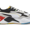 Zapatillas deportivas bajas RS-X para niños grandes, color negro, blanco y rojo (negro, blanco y gris)