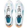 Zapatillas deportivas informales RS-X Split Athleisure unisex, blancas, azules y verdes.