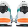 Zapatillas deportivas informales RS-X Split Athleisure unisex, blancas, azules y verdes.
