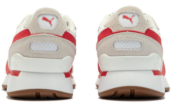 Zapatillas deportivas informales Space Lab Athleisure unisex blancas y rojas
