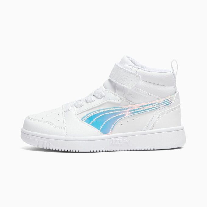Zapatillas deportivas Rebound V6 Shine de caña media y fácil de poner para niños pequeños Zapatillas deportivas Rebound V6 Shine de caña media y fácil de poner para niños pequeños