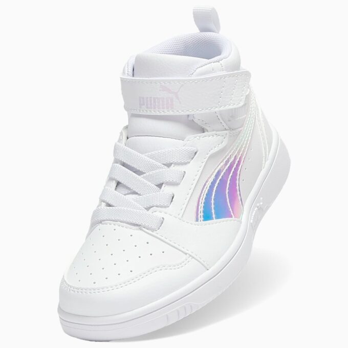 Zapatillas deportivas Rebound V6 Shine de caña media y fácil de poner para niños pequeños Zapatillas deportivas Rebound V6 Shine de caña media y fácil de poner para niños pequeños