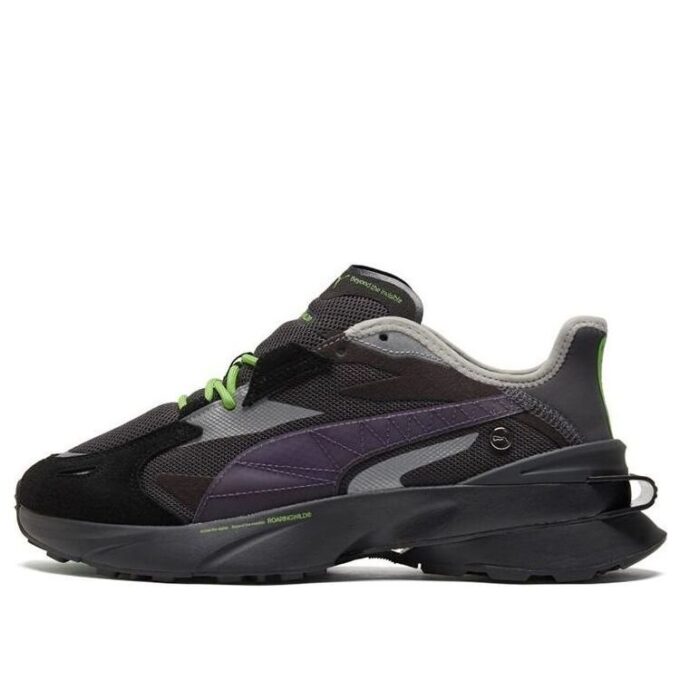 Zapatillas deportivas unisex ROARINGWILD x PUMA Pwrframe Op-1 negras y azules
