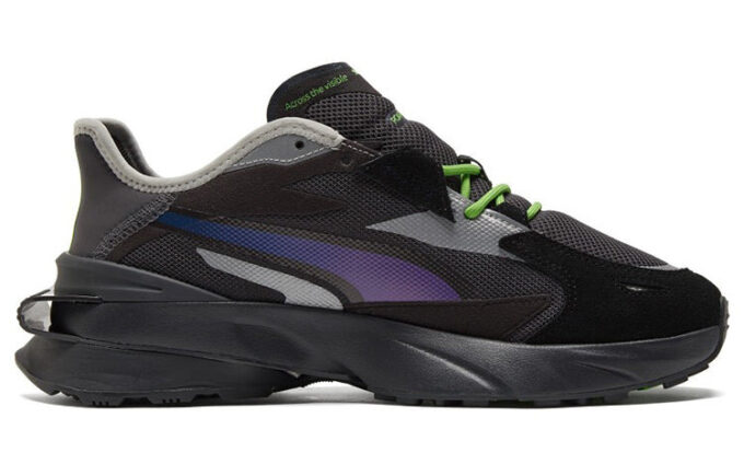 Zapatillas deportivas unisex ROARINGWILD x PUMA Pwrframe Op-1 negras y azules
