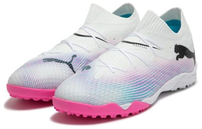 Zapatillas Future 7 Pro Cage “Blanco, rosa y morado”