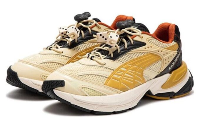 Zapatillas PUMA x Monopoly Staffonly “Beige Amarillo Negro”