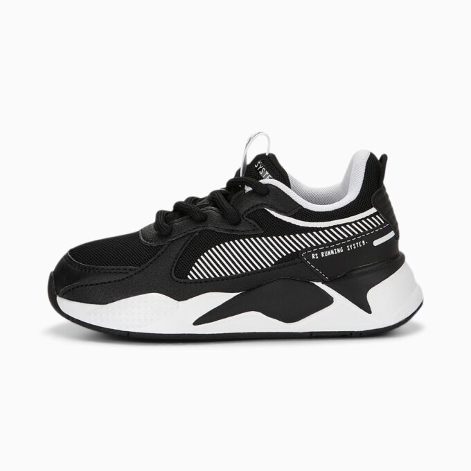 Zapatillas RS-X en blanco y negro para niños pequeños Zapatillas RS-X en blanco y negro para niños pequeños